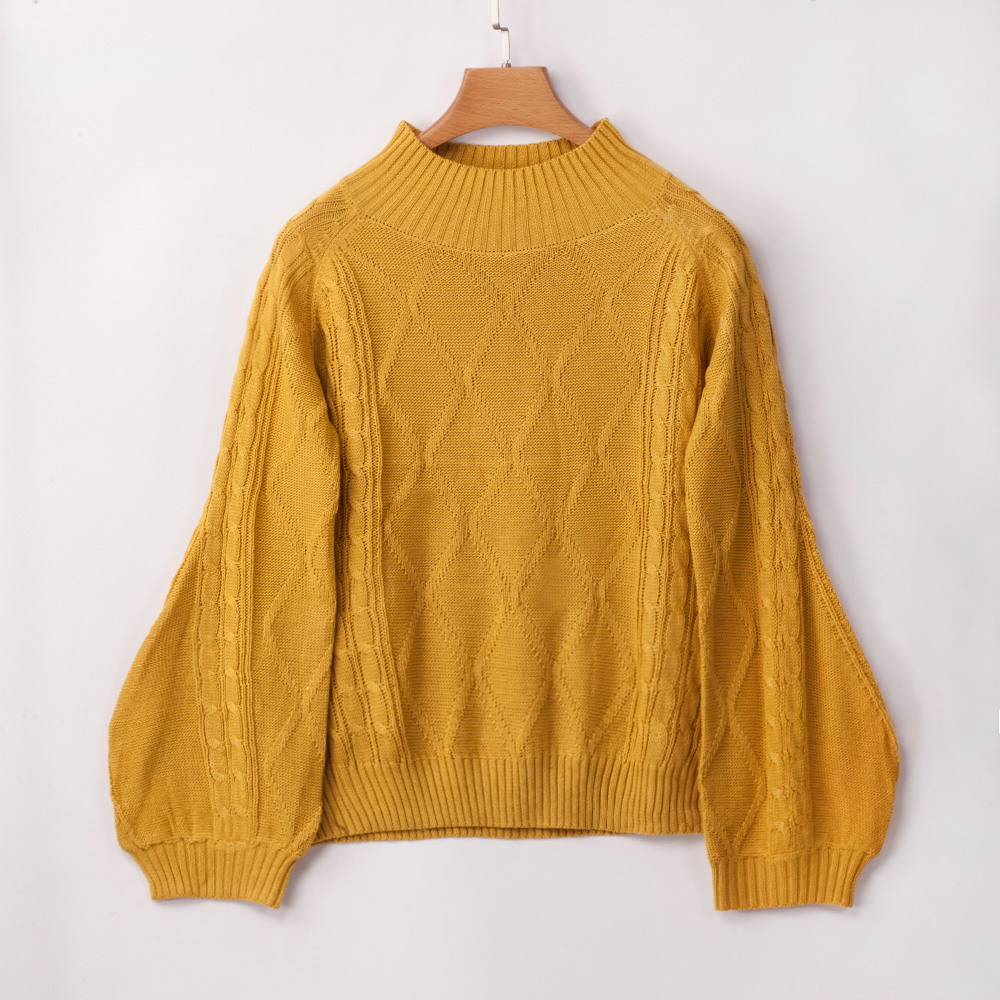 SZ60240-2 Solid Color Sweater